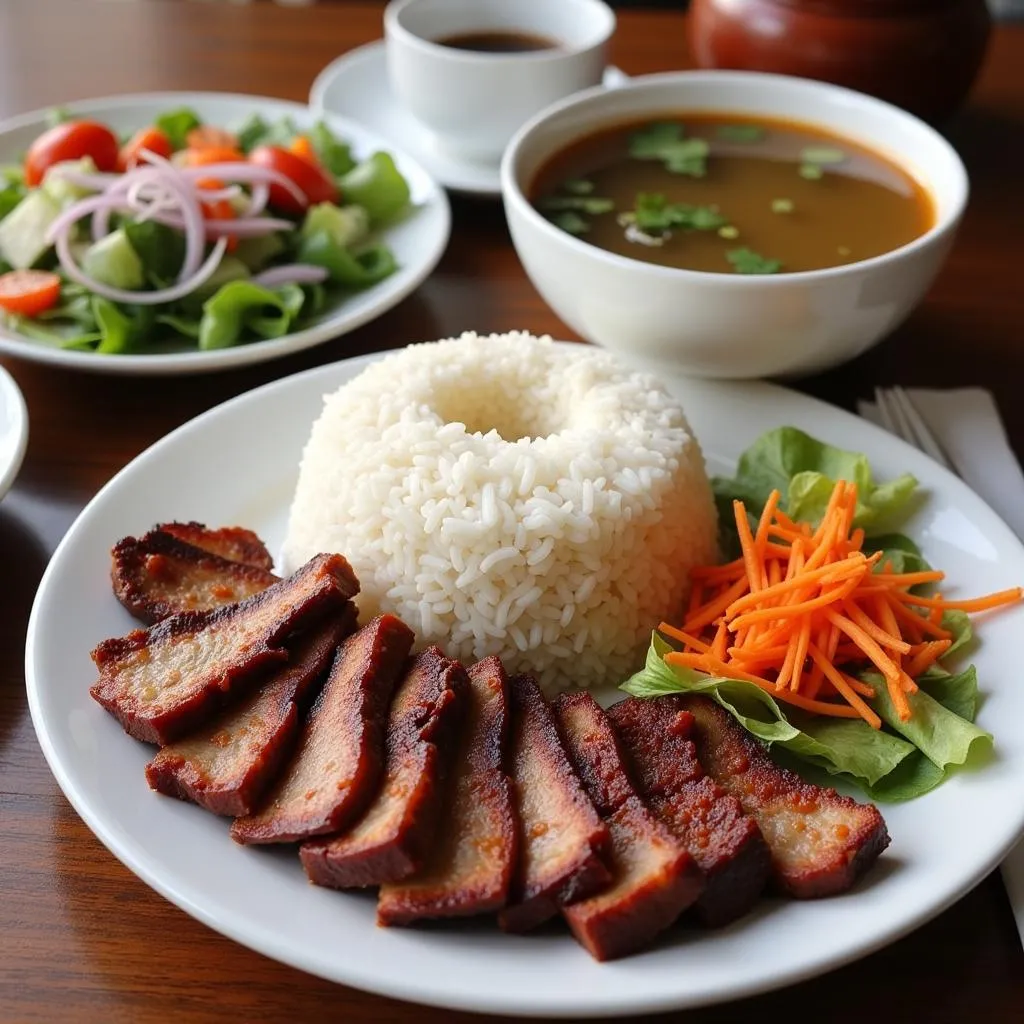 Hanoi set lunch platter