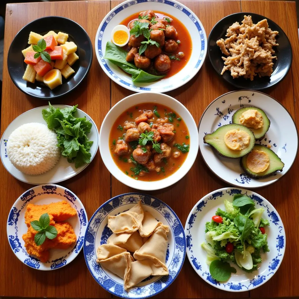 Hanoi Set Menu Spread