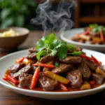 Hanoi stir-fried beef with lemongrass and chili