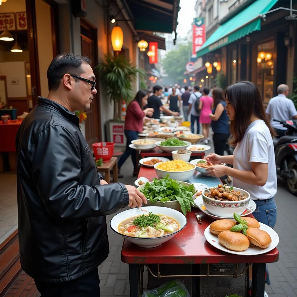 Vietnamese breakfast options in Hanoi