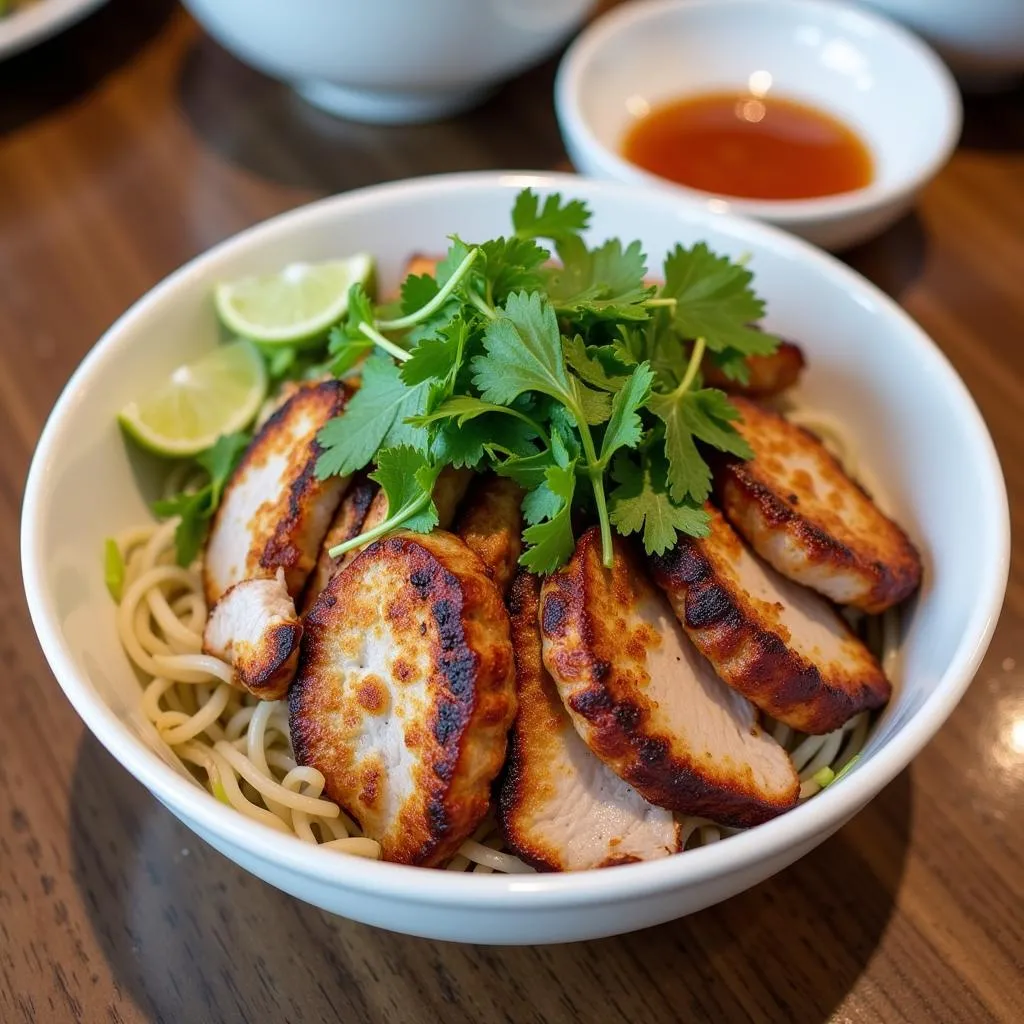 A plate of Hanoi's famous Bun Cha