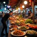 Hanoi street food market