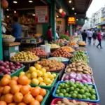 Hanoi street food market