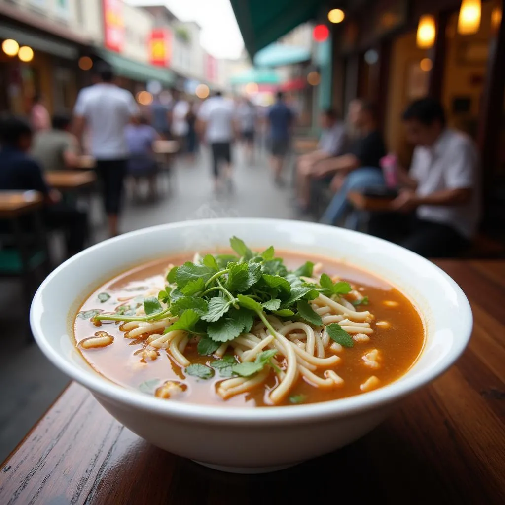 Hanoi street food pho