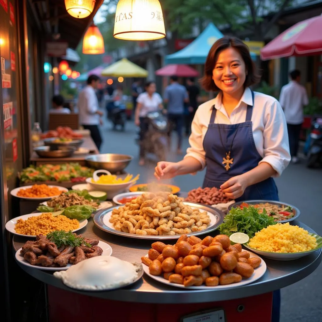 Street food vendor in Hanoi