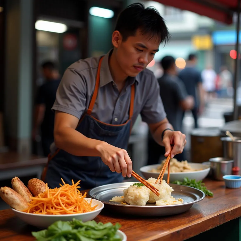 Hanoi Street Food Vendor