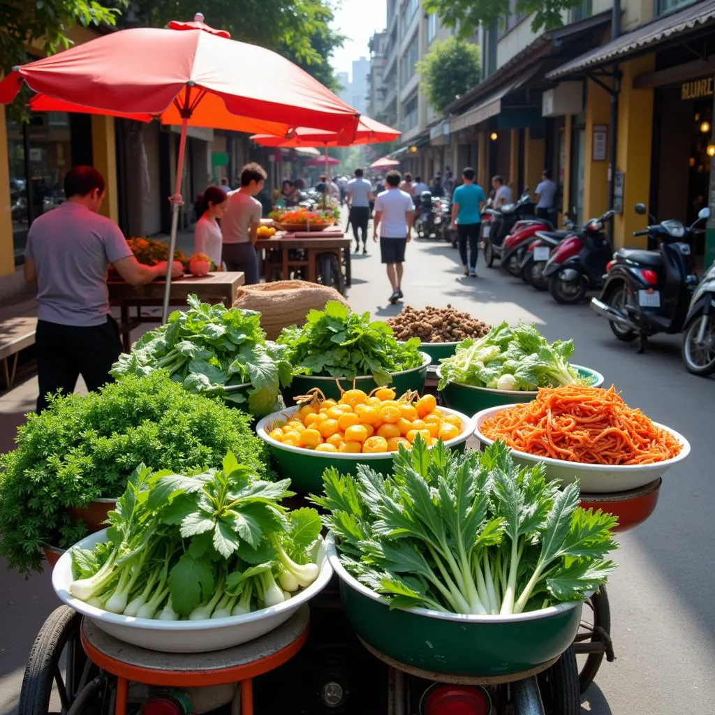 Hanoi street food vendors