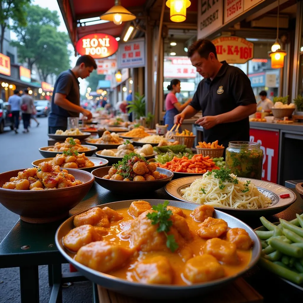 Hanoi street food vendors