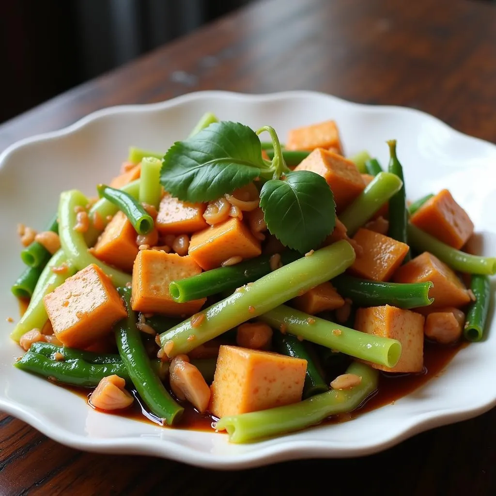 Hanoi-Style Water Hyacinth Stir-fry