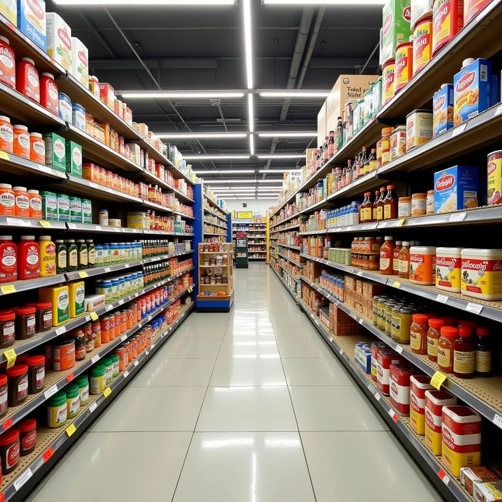 Supermarket Aisle with Preservatives