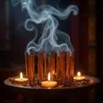 Hanoi Temple Incense Offering