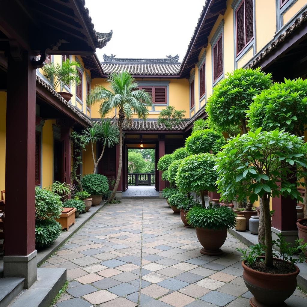 Hanoi Temple of Literature courtyard