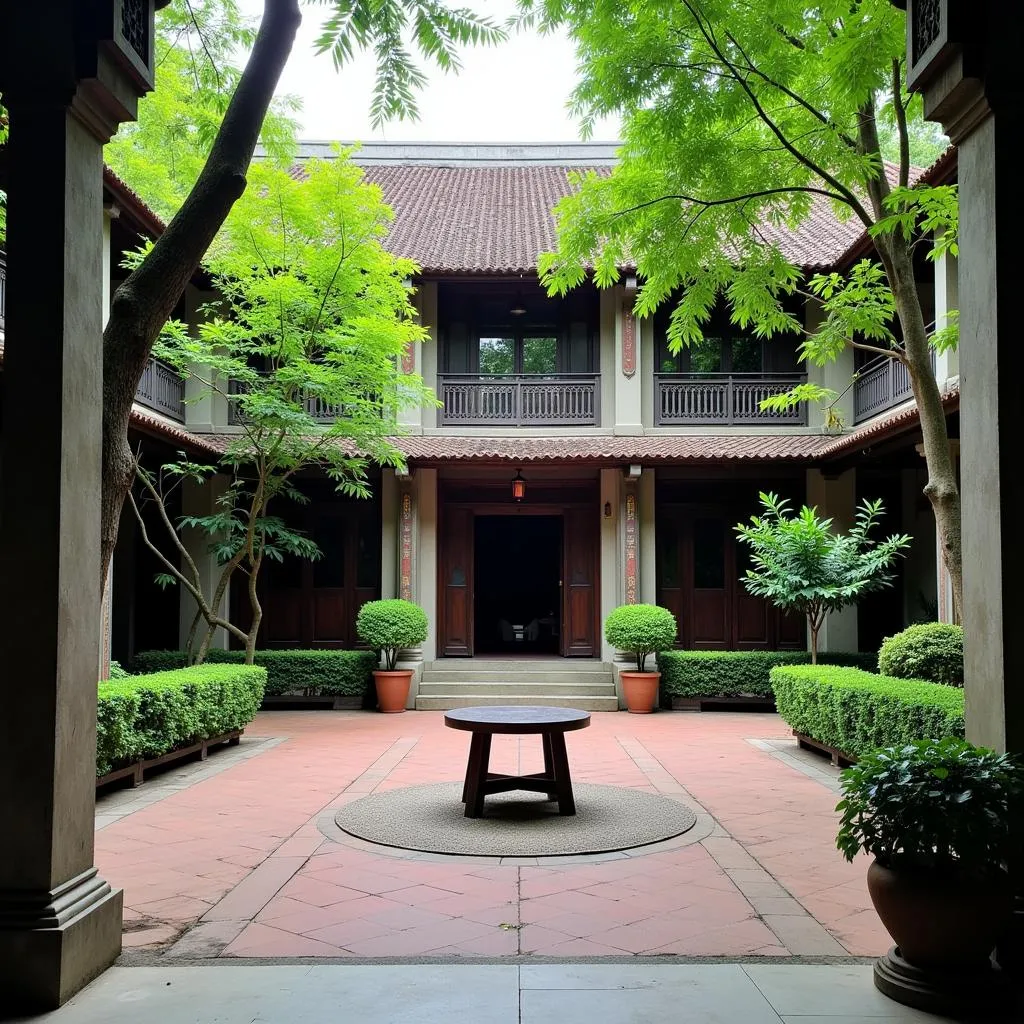 Hanoi Temple of Literature courtyard