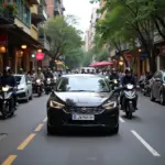 Hanoi Traffic in Old Quarter