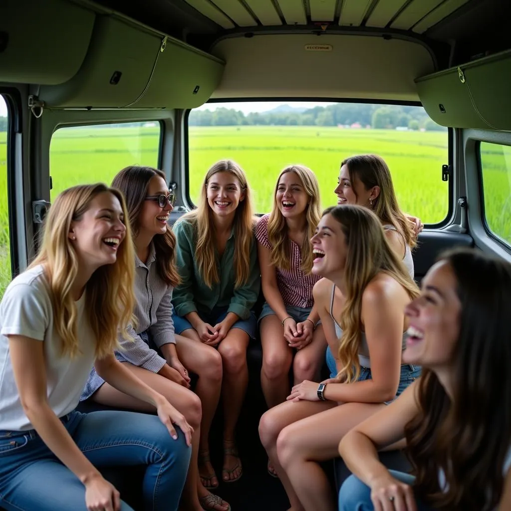 Group Travel in Hanoi with a Van