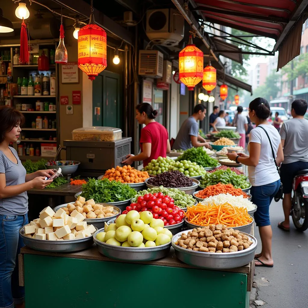 Vegetarian Street Food in Hanoi