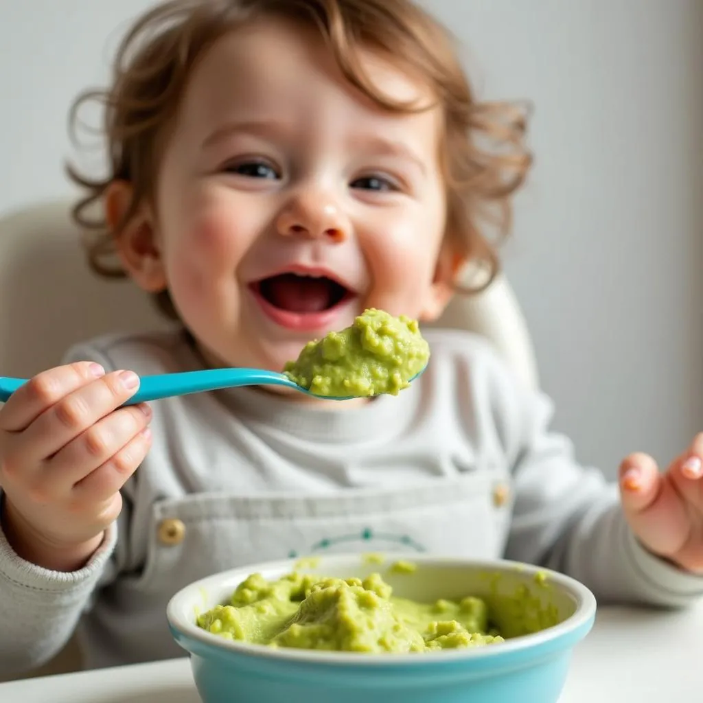 Baby's First Bites: Joy and Messy Faces