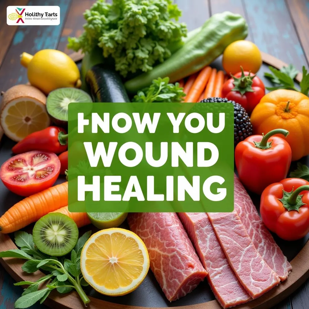 Foods that promote wound healing.