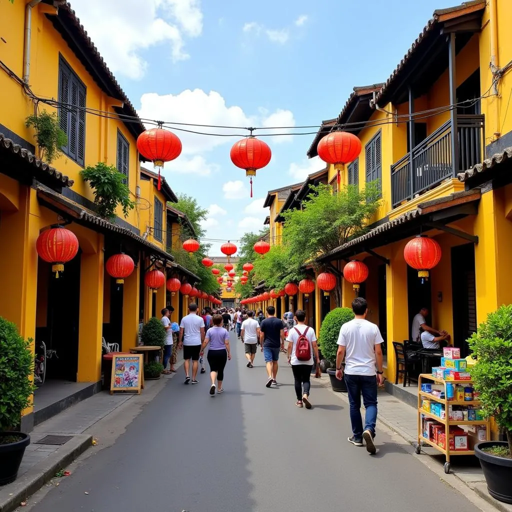 Hoi An Ancient Town Street Scene