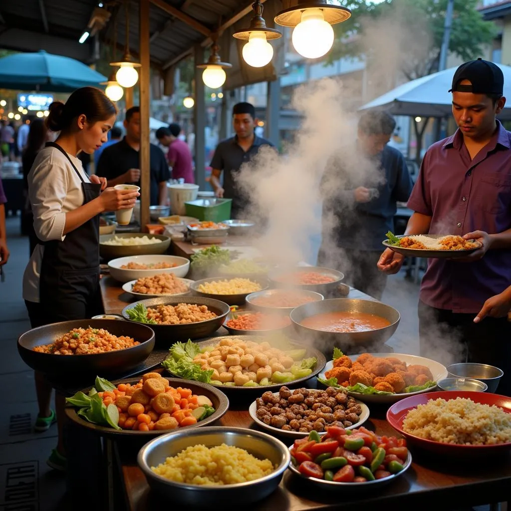 Indonesian Street Food Stall