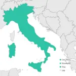 Italy Visa Requirements Map