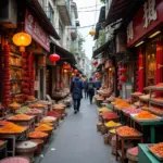 Joss paper shops in Hanoi