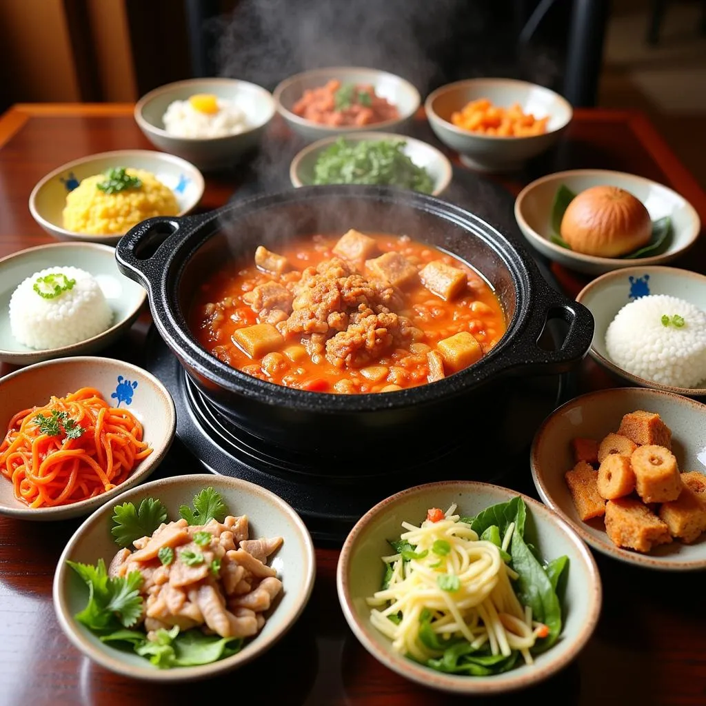 Korean Food Spread