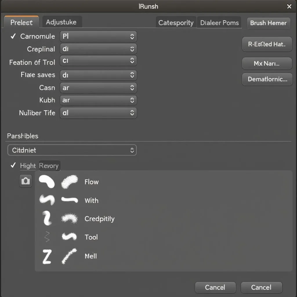 Customizing brushes in Krita