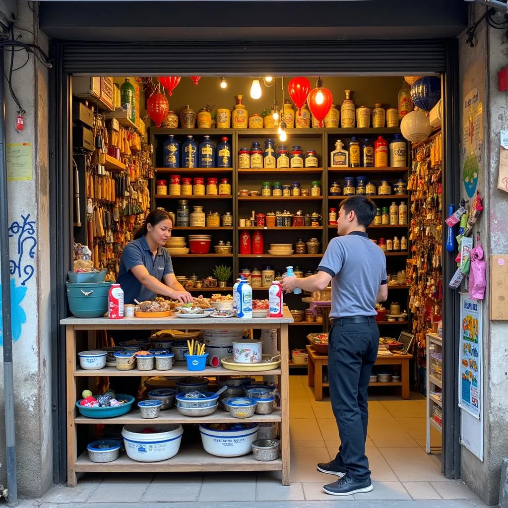 A local hardware store in Hanoi