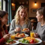 Lung cancer patient enjoying a nutritious meal