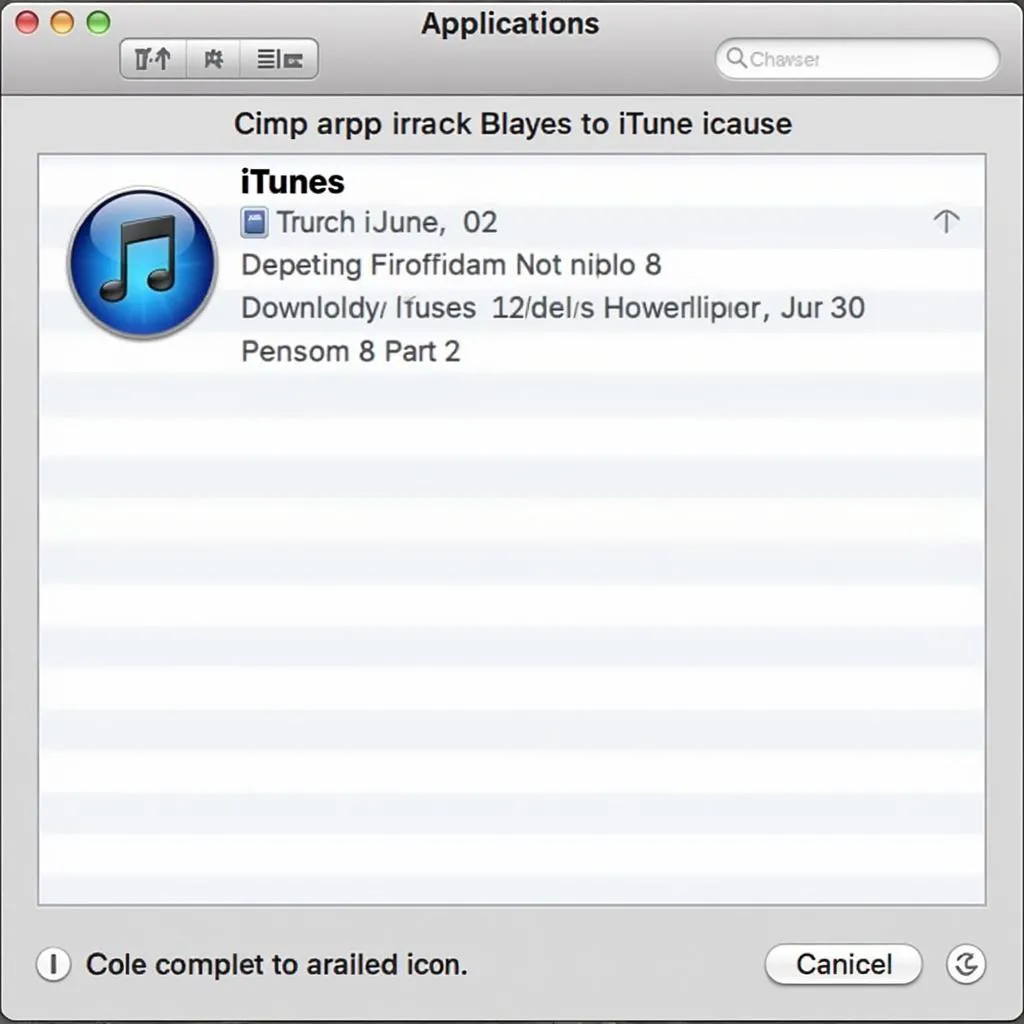 Uninstalling iTunes on Mac