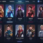 Mobile Legends Hero Selection Screen