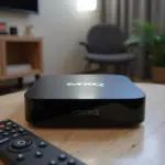 MXQ Pro 4K TV box with remote control