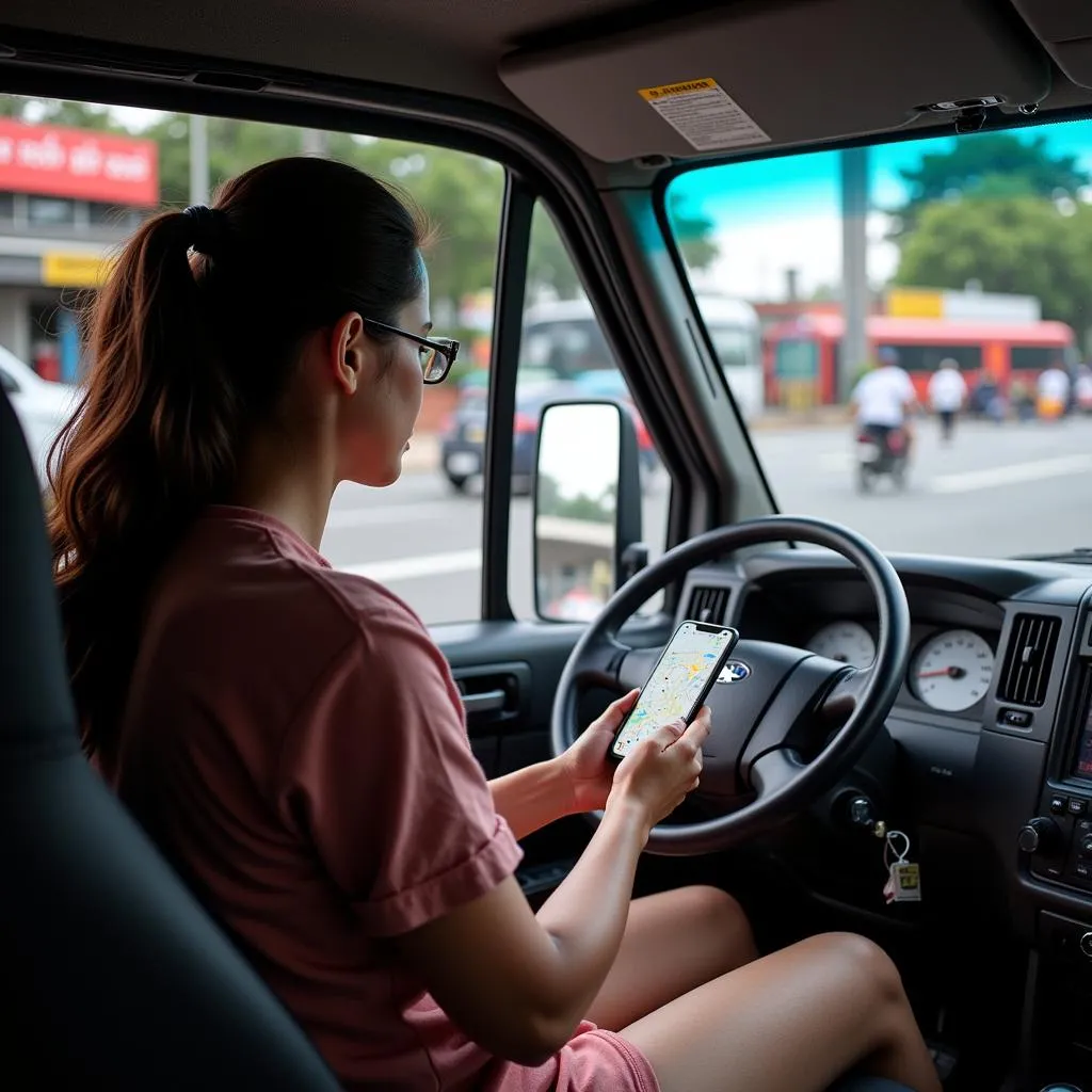 Navigating Hanoi Traffic in a Rental Truck