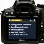 Nikon D3400 guide mode