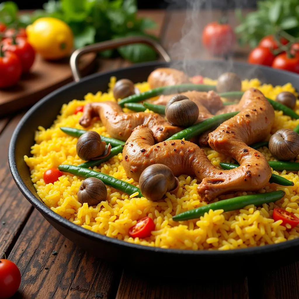 Traditional Valencian Paella