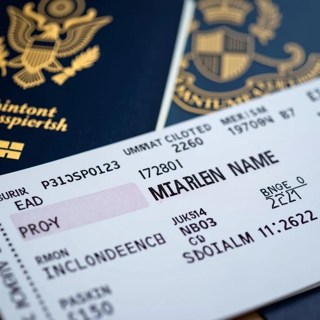 Passport and Airline Ticket Discrepancy