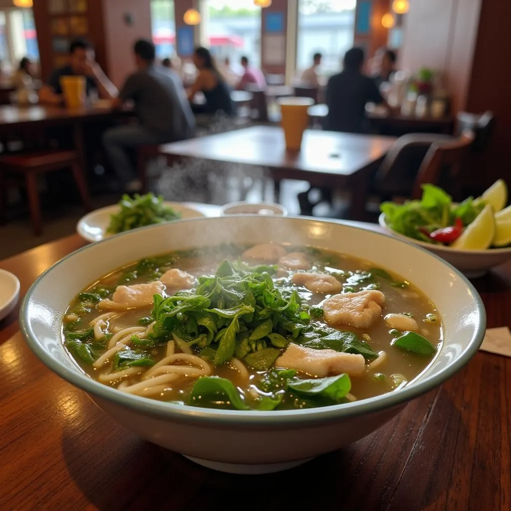 Pho bowl in Saigon