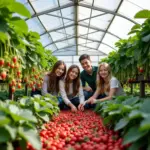 Strawberry picking experience in Me Linh