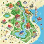 Pokemon Go map of Hanoi