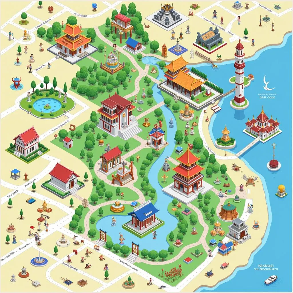 Pokemon Go map of Hanoi