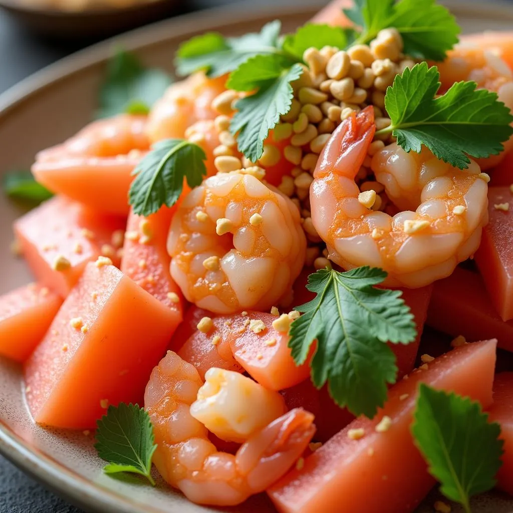 Vietnamese Pomelo Salad with Shrimp and Herbs