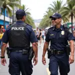 Police patrol in Puerto Vallarta