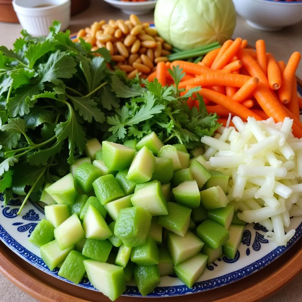 Rau Luoc - Vietnamese Boiled Vegetables