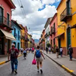 Oaxaca City Street Scene