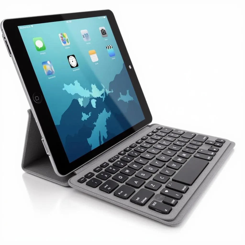 Smart Keyboard connected to iPad