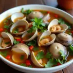 Steamed clams with lemongrass and chili in Hanoi