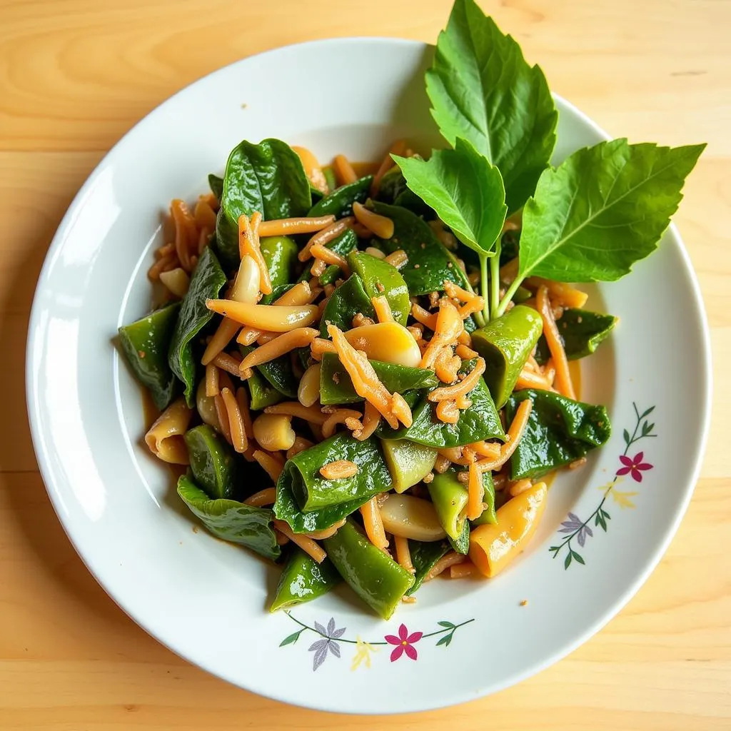 Stir-fried Morning Glory: A Fiber-Rich Delight