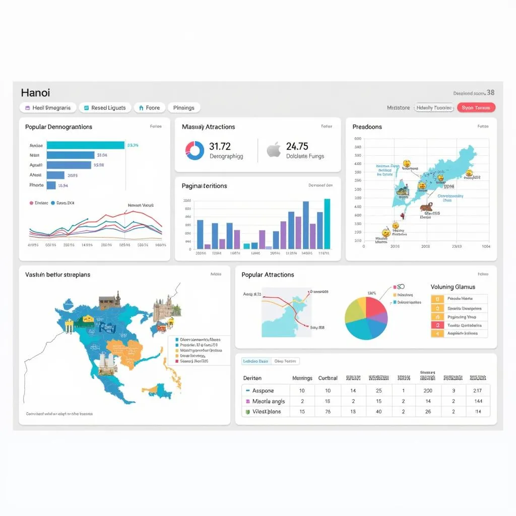 Tableau Dashboard Visualizing Hanoi Tourism