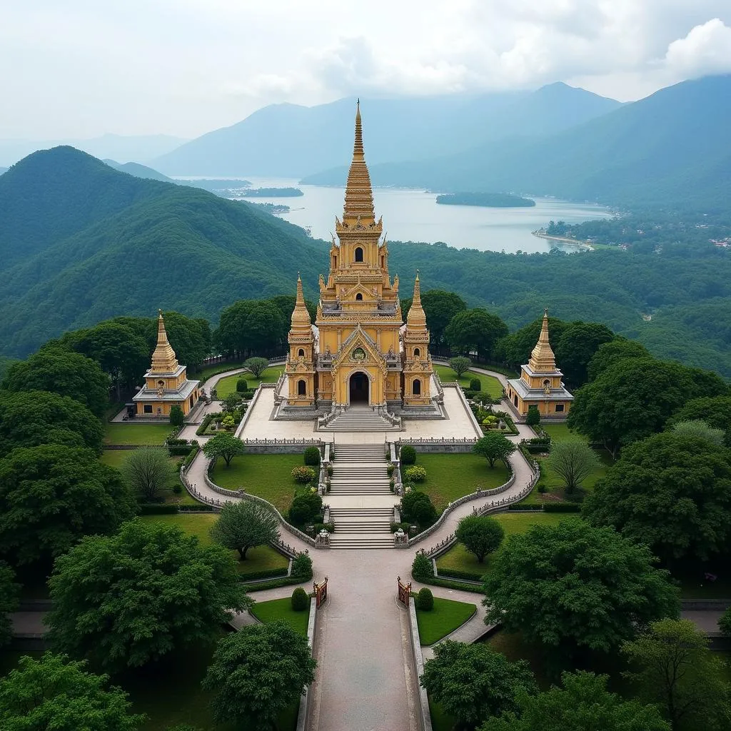 Tam Chuc Pagoda Panoramic View